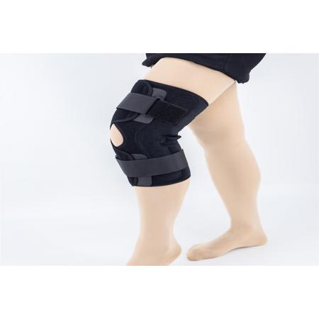 Aluminum HINGED leg Knee immobilizer supports